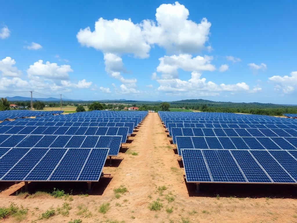 Parque solar industrial